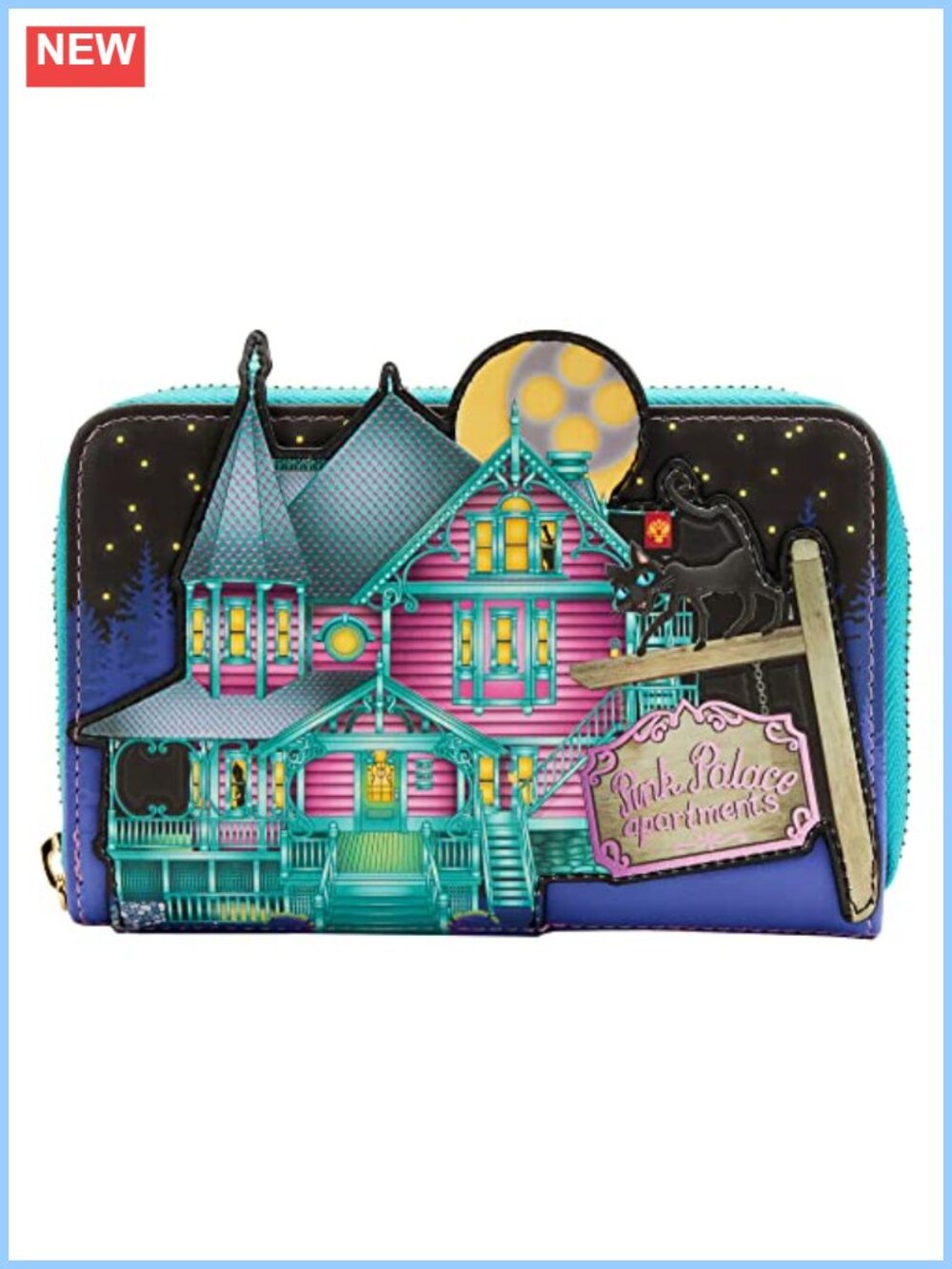 Loungefly Coraline Glow-in-the-Dark House Zip Around Wallet Card Holder